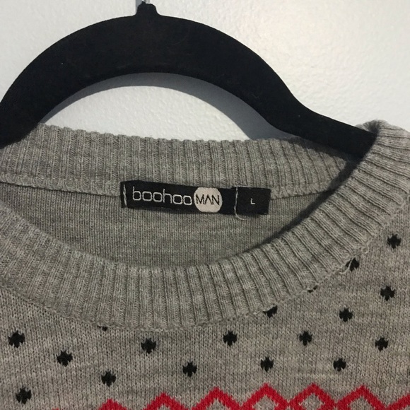 Boohoo Man Deer Christmas Sweater - Picture 2 of 3